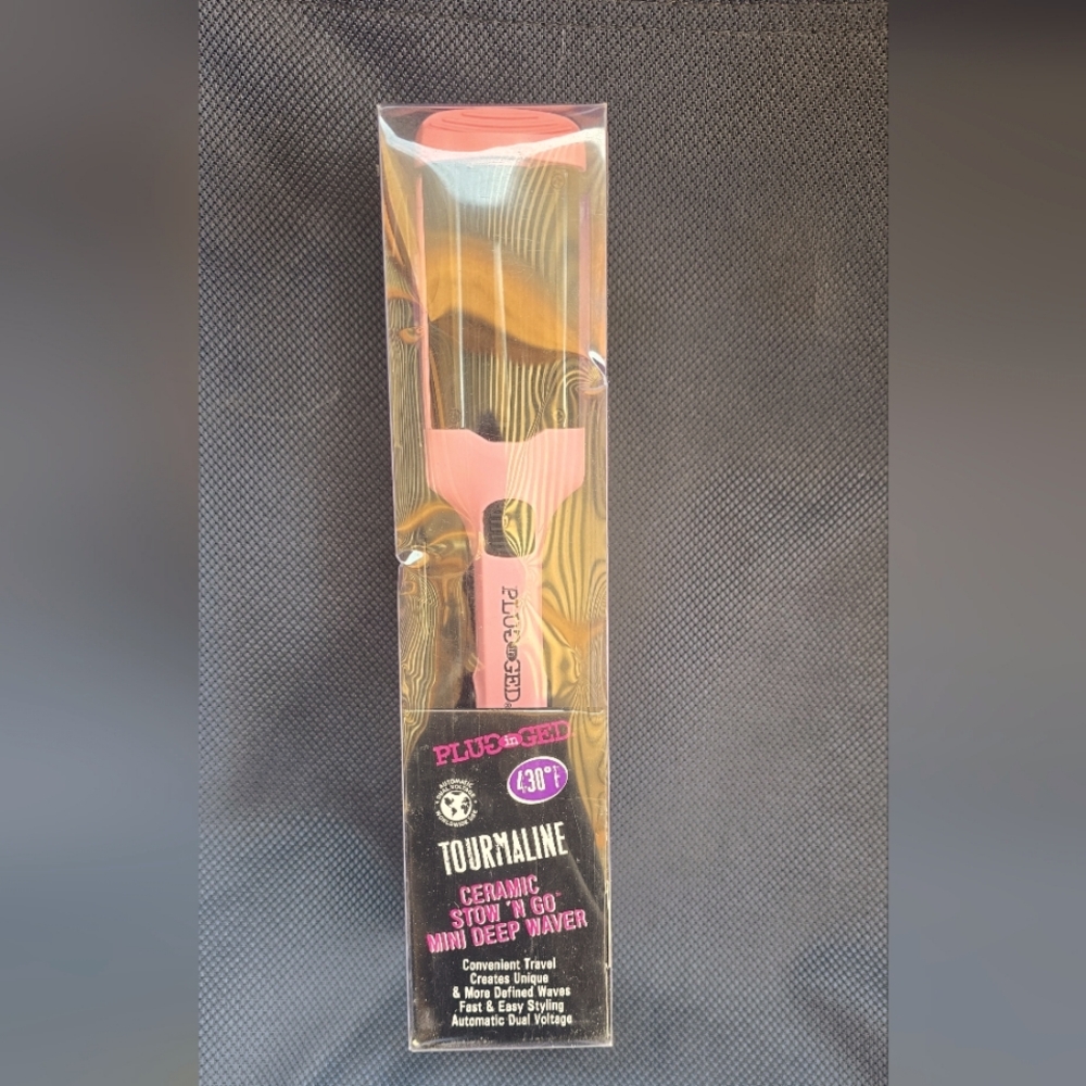 Pink Bath & Body Brush Tool with Metallic Accents